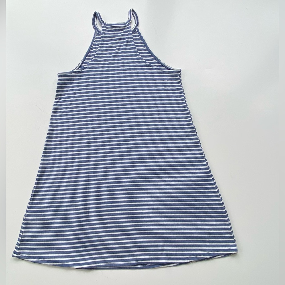 One Love Clothing, Sleeveless Striped Ribbed Knit Dress, Racerback Dress Sz: S - Picture 2 of 8